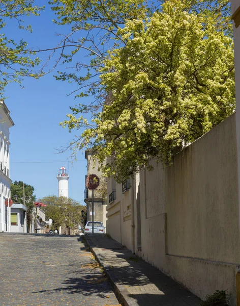 Panorâmica do centro histórico e colonial de Colonia del Sacr — Fotografia de Stock