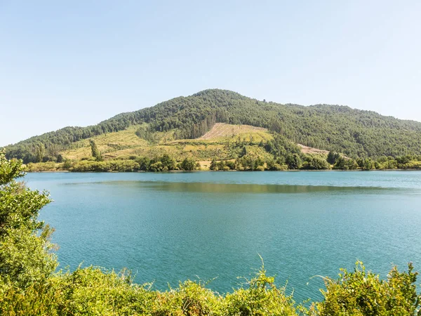 Panorámica del río Callecalle, cerca de la ciudad de Valdivia, Lo — Foto de Stock