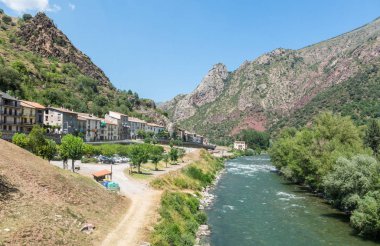 Lleida'da Gerri de la Sal'ın görünümü, Catalunya, İspanya, Avrupa