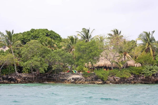 Cabaña en la playa de Baru en Colombia junto a Cartagena — Foto de Stock