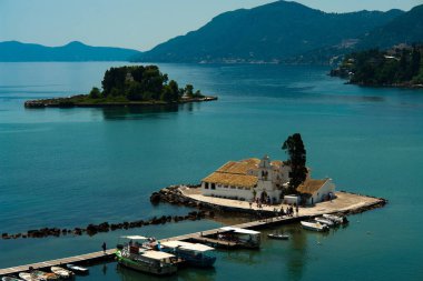 Küçük geleneksel Şapel Corfu Island, Yunanistan
