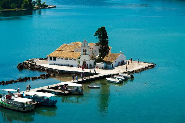 Küçük Geleneksel Şapel Corfu Island Yunanistan — Stok fotoğraf