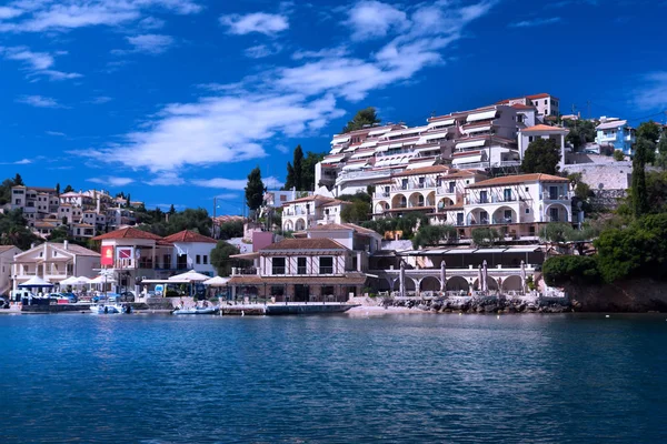 Vista Panorámica Del Pueblo Syvota Grecia —  Fotos de Stock