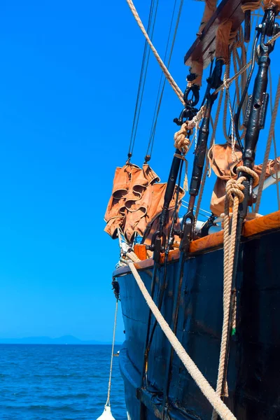 Details Traditional Boat Corfu Island Greece — Stock Photo, Image