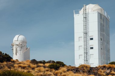 Teide Gözlemevi astronomik teleskop Tenerife, Kanarya Adaları, İspanya