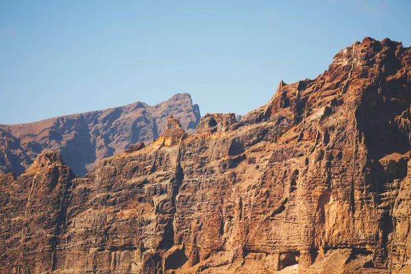 Top Los Gigantes Rock Closeup View — Stock Photo, Image