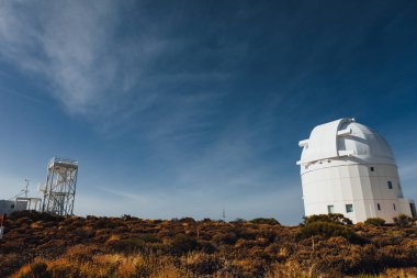 Teide Gözlemevi astronomik teleskop Tenerife, Kanarya Adaları, İspanya