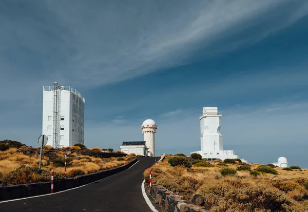 Teleskopy Astronomiczne Obserwatorium Teide Teneryfa Wyspy Kanaryjskie Hiszpania — Zdjęcie stockowe