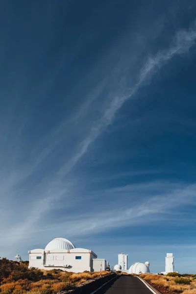 Observatório Teide Telescópios Astronómicos Tenerife Ilhas Canárias Espanha — Fotografia de Stock