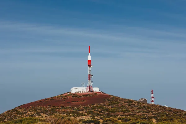 Obserwatorium Teide Telekomunikacyjnych Wieży Teneryfa Wyspy Kanaryjskie Hiszpania — Zdjęcie stockowe