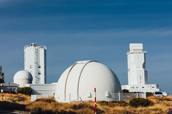 Observatório Teide Telescópios Astronómicos Tenerife Ilhas Canárias Espanha — Fotografia de Stock