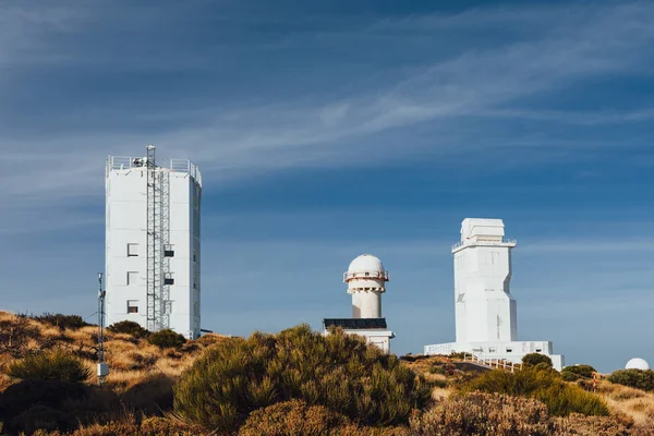 Teleskopy Astronomiczne Obserwatorium Teide Teneryfa Wyspy Kanaryjskie Hiszpania — Zdjęcie stockowe