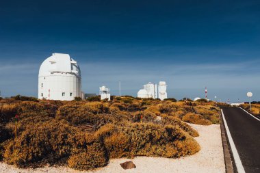 Teide Gözlemevi astronomik teleskop Tenerife, Kanarya Adaları, İspanya