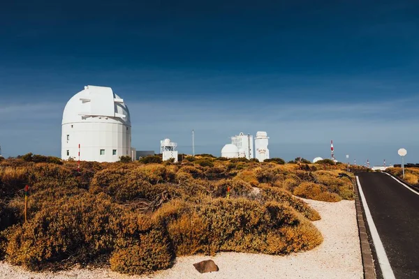 Teleskopy Astronomiczne Obserwatorium Teide Teneryfa Wyspy Kanaryjskie Hiszpania — Zdjęcie stockowe