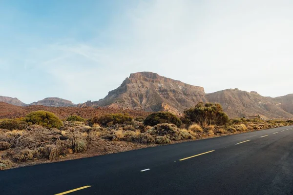 Strada Vulcano Monte Teide Tenerife Spagna — Foto Stock