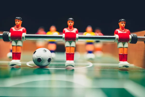 テーブル サッカー サッカー ゲームのプレイヤー キッカー — ストック写真