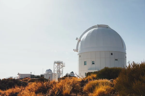 Teide Observatorium Astronomiska Teleskop Teneriffa Kanarieöarna Spanien — Stockfoto