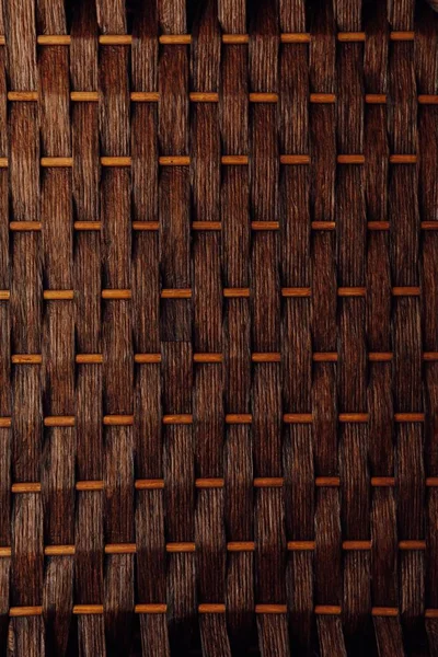 Brown Basket Weaving Wood Background — Stock Photo, Image