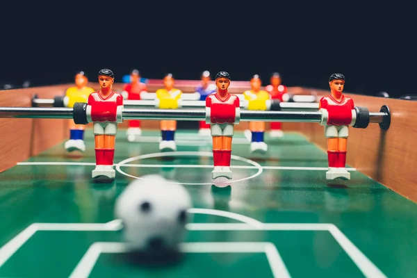 テーブル サッカー サッカー ゲームのプレイヤー キッカー — ストック写真