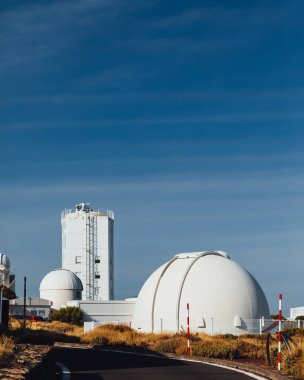Teide Gözlemevi astronomik teleskop Tenerife, Kanarya Adaları, İspanya