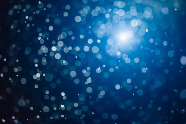 Праздничный Синий Фон Боке — стоковое фото