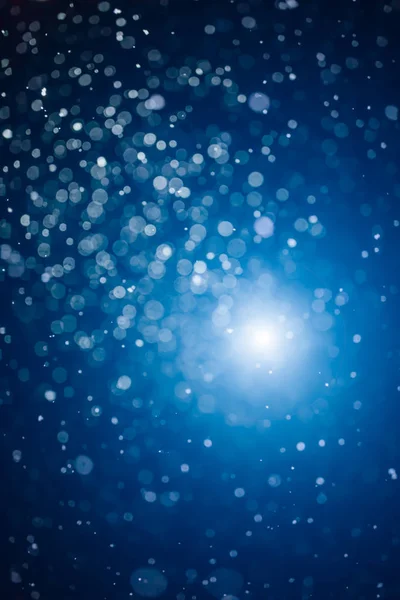 Festive Blue Bokeh Background — Stock Photo, Image