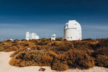 Teide Gözlemevi astronomik teleskop Tenerife, Kanarya Adaları, İspanya