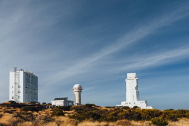 Teide Gözlemevi astronomik teleskop Tenerife, Kanarya Adaları, İspanya