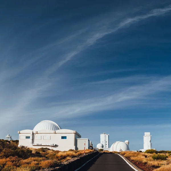 Observatório Teide Telescópios Astronómicos Tenerife Ilhas Canárias Espanha — Fotografia de Stock