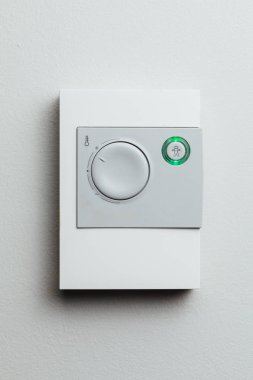 thermostat climate control, close-up view clipart