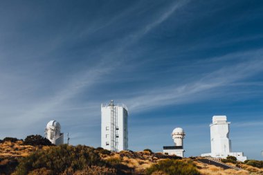 Teide Gözlemevi astronomik teleskop Tenerife, Kanarya Adaları, İspanya