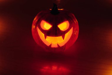 Jack-o-fener kabak parlayan ışık, Cadılar Bayramı arka plan