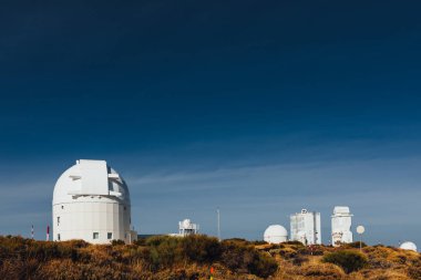 Teide Gözlemevi astronomik teleskop Tenerife, Kanarya Adaları, İspanya