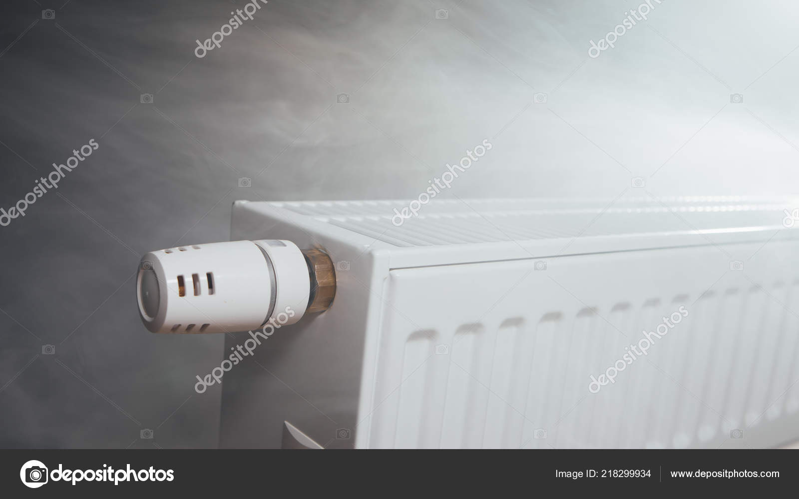 Heating Radiator Warm Steam — Stock Photo © nikkytok 218299934