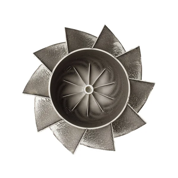 Грязный Пропеллер Вентилятора Белом — стоковое фото