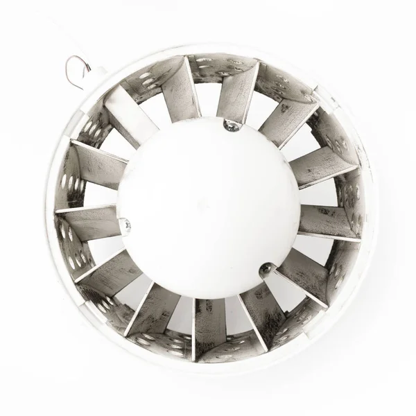 Грязный Пропеллер Вентилятора Белом — стоковое фото
