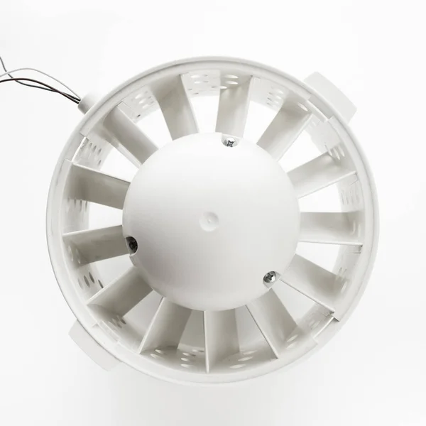 Potrubní Ventilátor Vrtuli Bílém — Stock fotografie
