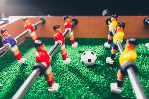 テーブル サッカー サッカー キッカー ゲーム選手 — ストック写真