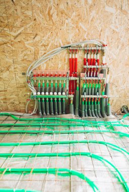 yerden ısıtma manifold toplayıcı borular ile