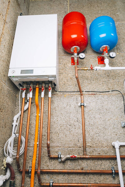 modern boiler room independent heating system