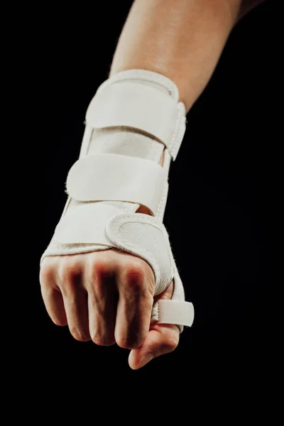 Handgelenk Und Handorthesen Unterstützen Die Heilung Des Karpaltunnelsyndroms Isoliert Auf — Stockfoto