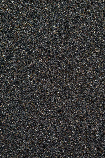 Vulkaniska Strand Svart Sand Textur — Stockfoto