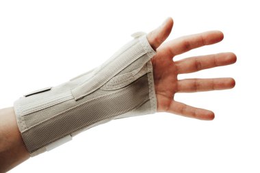 şifa, üzerinde beyaz izole karpal tünel sendromu bilek ve el Ortez desteği