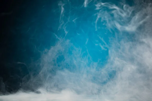 Dense Smoke Blue Background — Stock Photo, Image