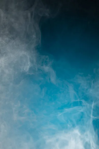 Dense Smoke Blue Background — Stock Photo, Image