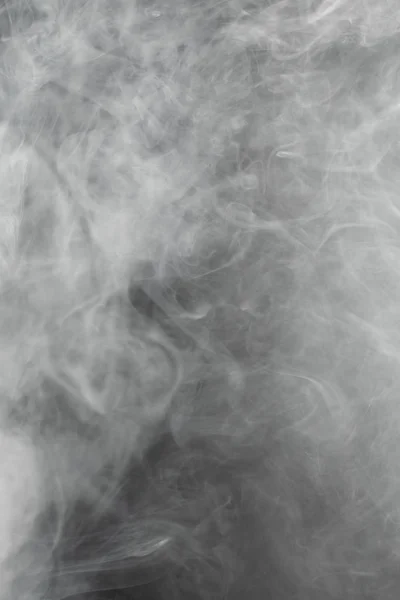 Dense Smoke Black Background — Stock Photo, Image