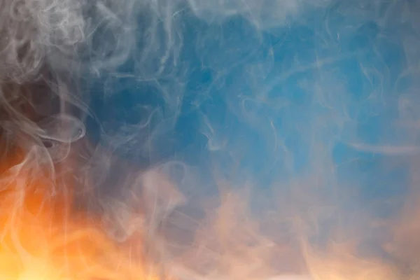 抽象烟雾和火灾背景 — 图库照片
