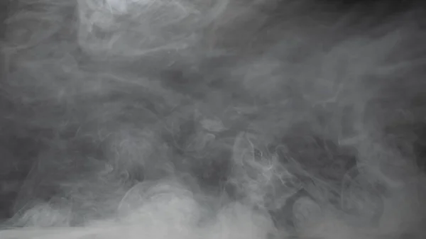 Dense Smoke Black Background — Stock Photo, Image