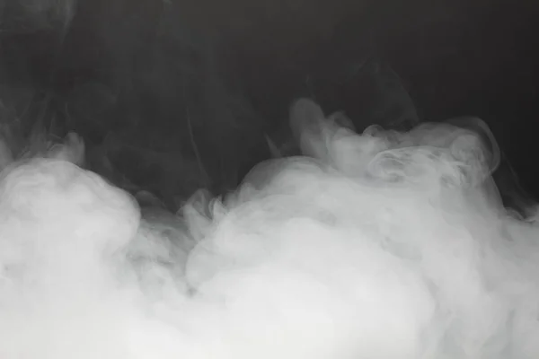 Dense Smoke Black Background — Stock Photo, Image