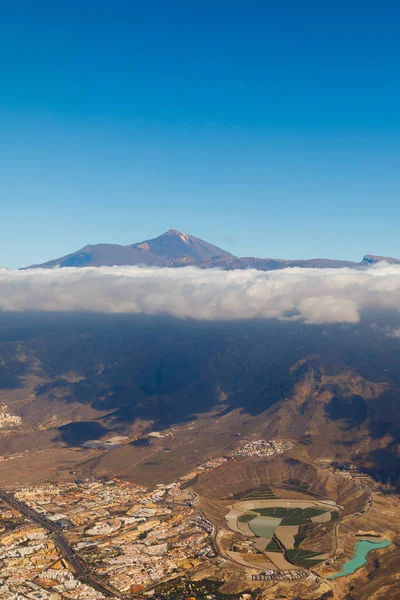 Monte Teide Volcán Isla Tenerife Vista Aérea — Foto de Stock